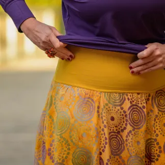 Sukně midi Amber mandala | PachaMama.cz