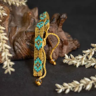 Luxusní náramek z japonských korálků miyuki  | PachaMama.cz