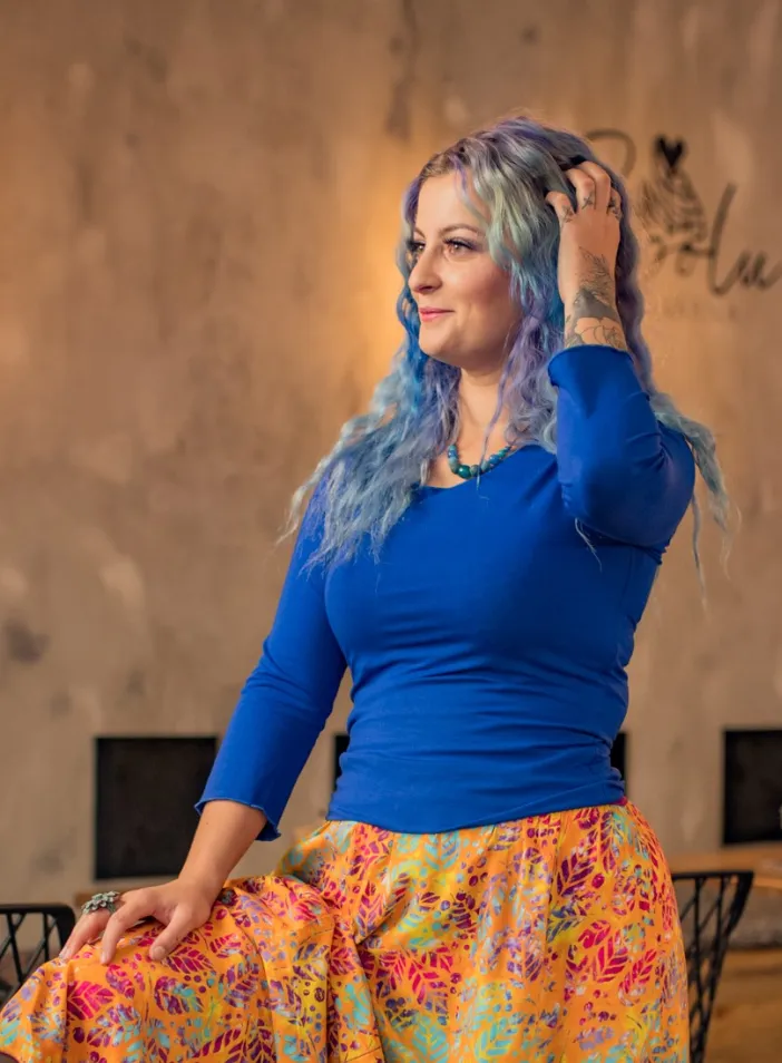 Triko Keira "Deep blue" | PachaMama.cz