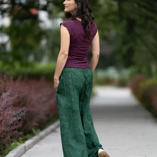Kalhoty Green Velvet | PachaMama.cz