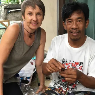 Střapcové náušnice, čokoládové | PachaMama.cz