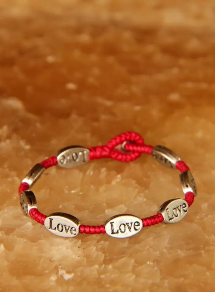 Náramek s kovovými korálky | PachaMama.cz