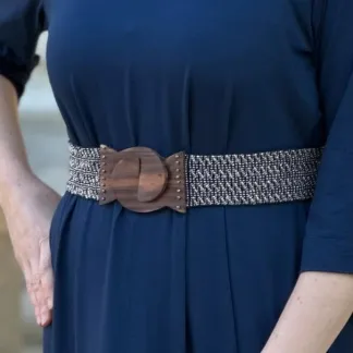 Korálkový opasek s dřevěnou přezkou | PachaMama.cz