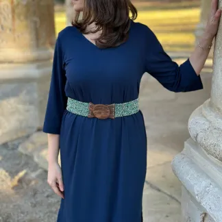 Korálkový opasek s dřevěnou přezkou | PachaMama.cz