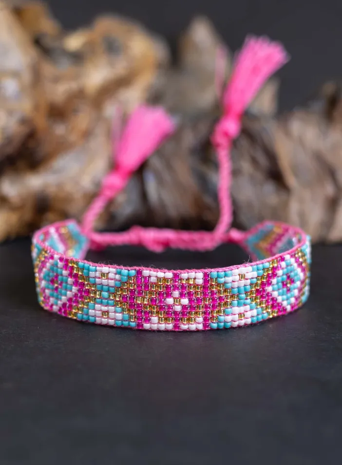 Luxusní náramek z japonských korálků miyuki  | PachaMama.cz