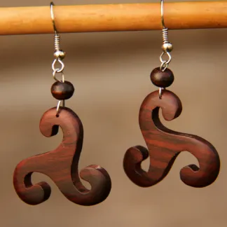 Dřevěné náušnice  | PachaMama.cz