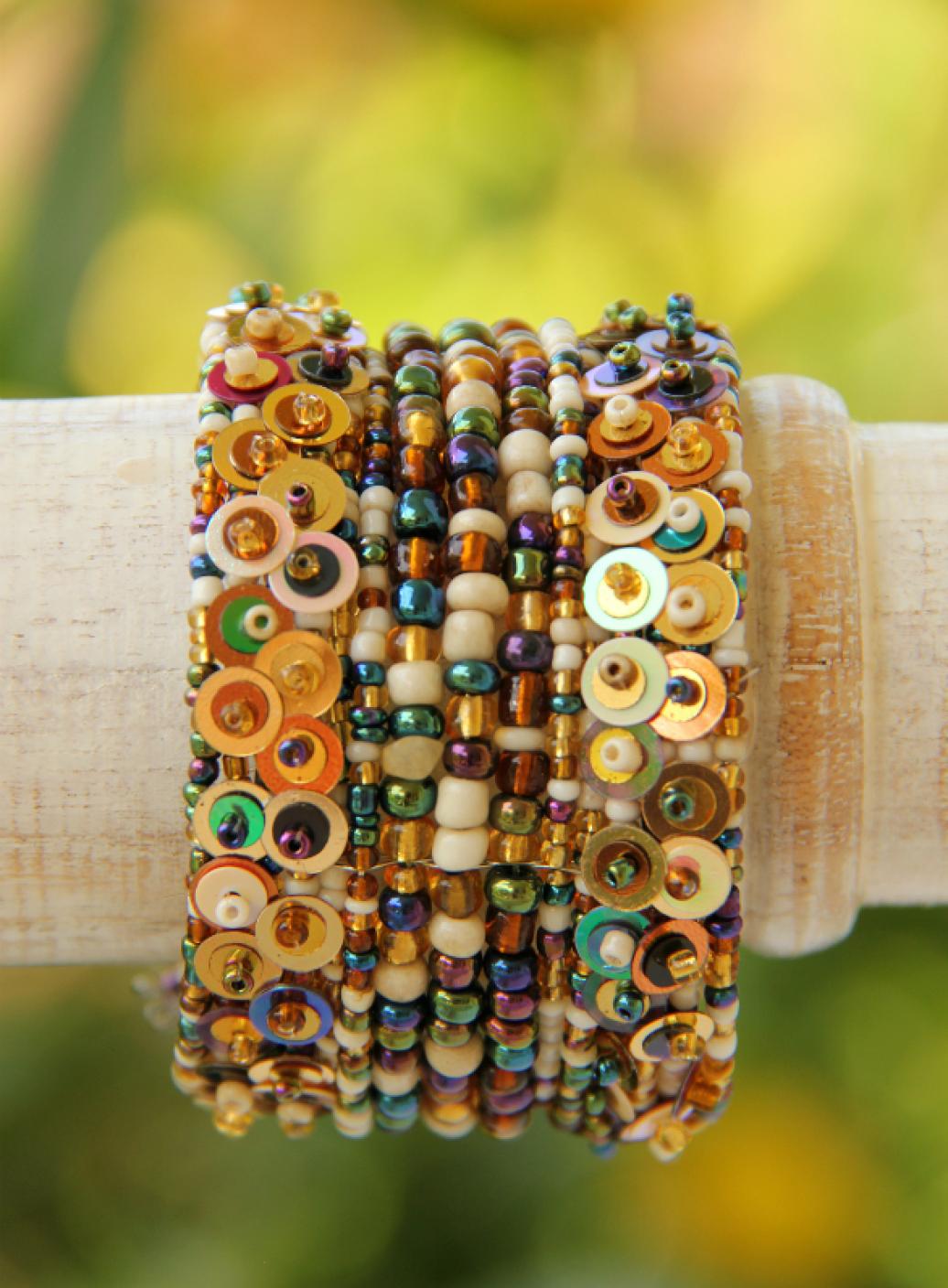 Korálkový náramek, barevný koktejl | PachaMama.cz