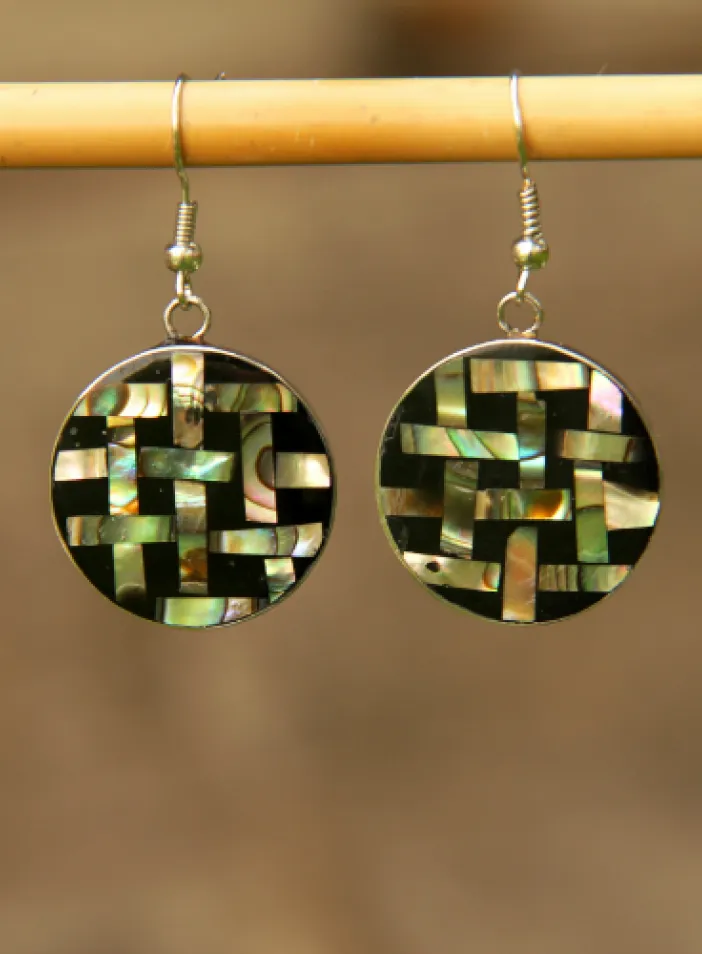 Náušnice perleť a pryskyřice | PachaMama.cz