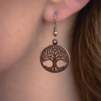 Dřevěné náušnice 