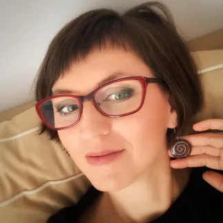 Dřevěné náušnice 