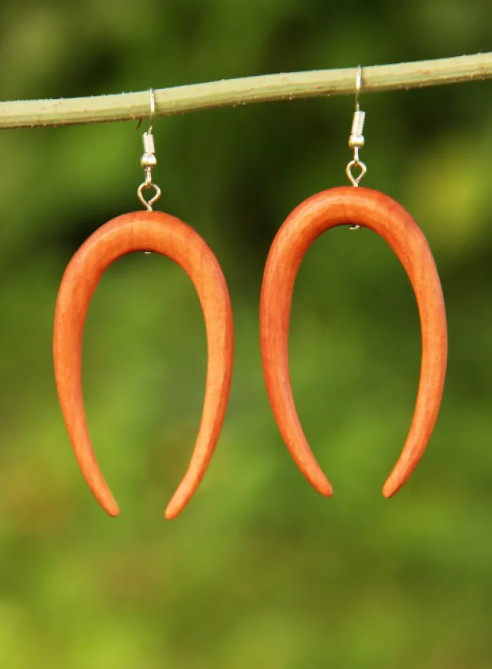 Dřevěné náušnice "Simple" | PachaMama.cz