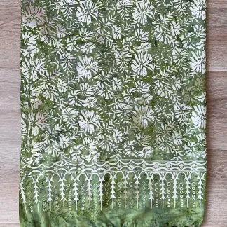 Sarong zelený s květy | PachaMama.cz