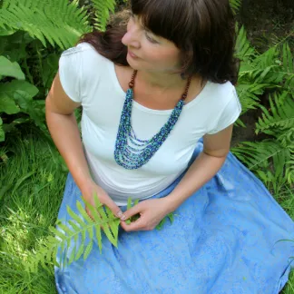 Náhrdelník Kasandra, modrozelený | PachaMama.cz