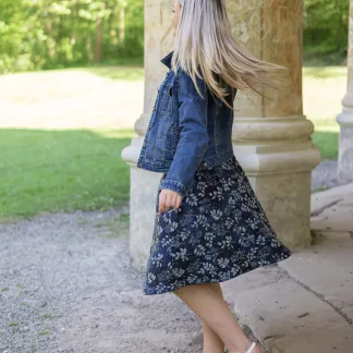 Sukně midi Blue Rosana | PachaMama.cz