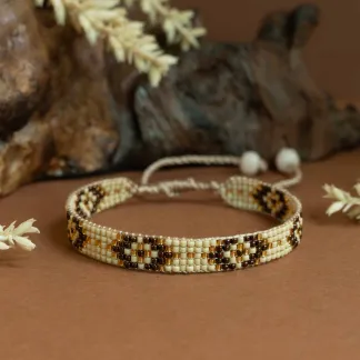 Luxusní náramek z japonských korálků miyuki  | PachaMama.cz