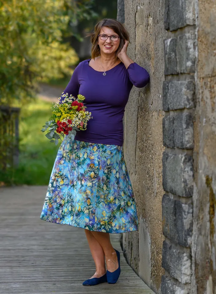 Sukně midi Natura Luna | PachaMama.cz