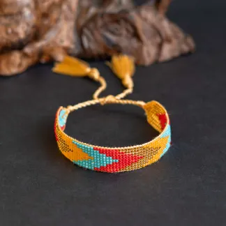 Luxusní náramek z japonských korálků miyuki  | PachaMama.cz