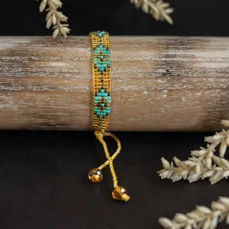 Luxusní náramek z japonských korálků miyuki  | PachaMama.cz