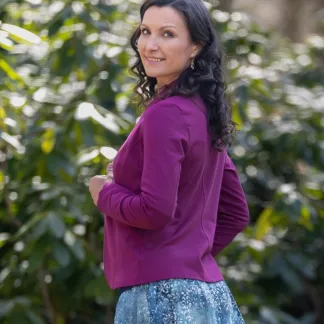 Freya – dámské sako, fuchsiová barva | PachaMama.cz