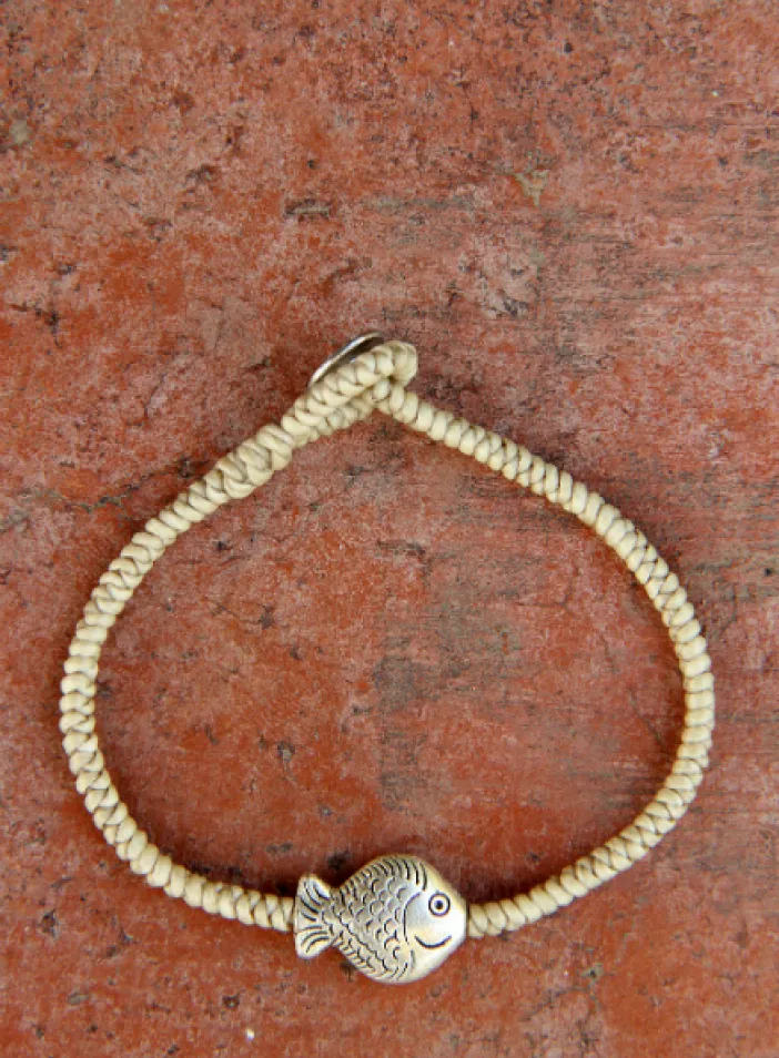 Náramek s kovovými korálky  | PachaMama.cz