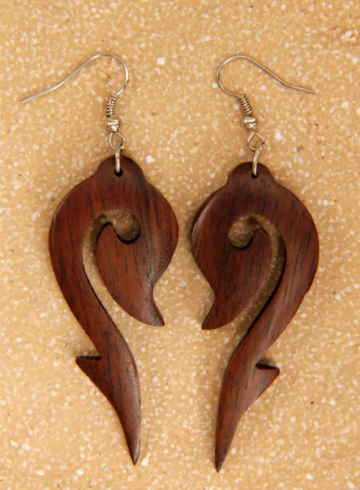 Dřevěné náušnice | PachaMama.cz