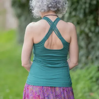 Tílko Lea s všitou braletkou, barva JASPER | PachaMama.cz