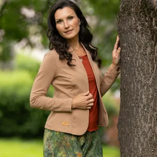 Freya – dámské sako, béžová barva | PachaMama.cz