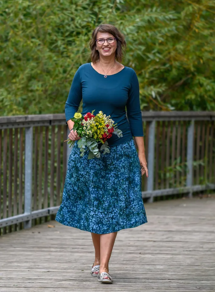 Sukně midi Zosia Luna | PachaMama.cz