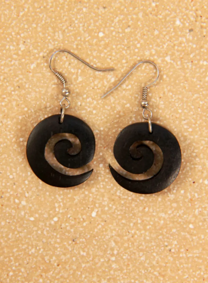 Dřevěné náušnice "Orinoko" | PachaMama.cz