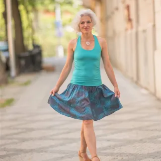 Tílko Lea s všitou braletkou, barva TOSCA | PachaMama.cz