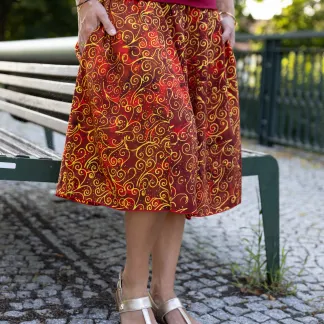 Sukně midi Vivien Queen | PachaMama.cz