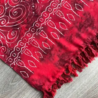 Sarong tmavě červený | PachaMama.cz