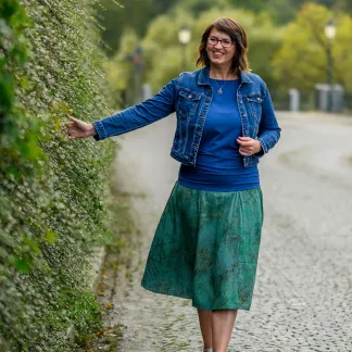 Sukně midi Green Tea | PachaMama.cz