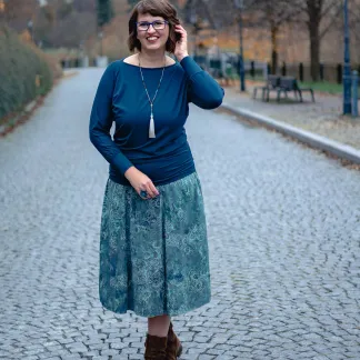 Sukně midi Satin Mist | PachaMama.cz