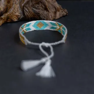 Luxusní náramek z japonských korálků miyuki  | PachaMama.cz