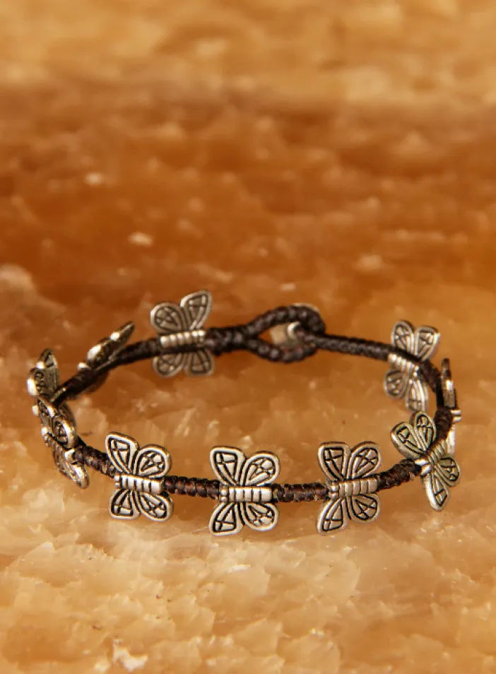 Náramek s kovovými korálky | PachaMama.cz