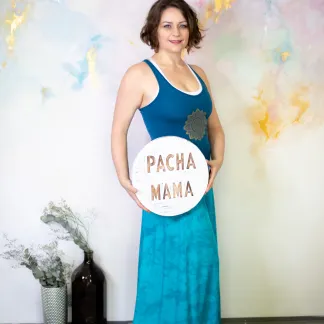 Tílko Bea, barva BLUE SLATE | PachaMama.cz