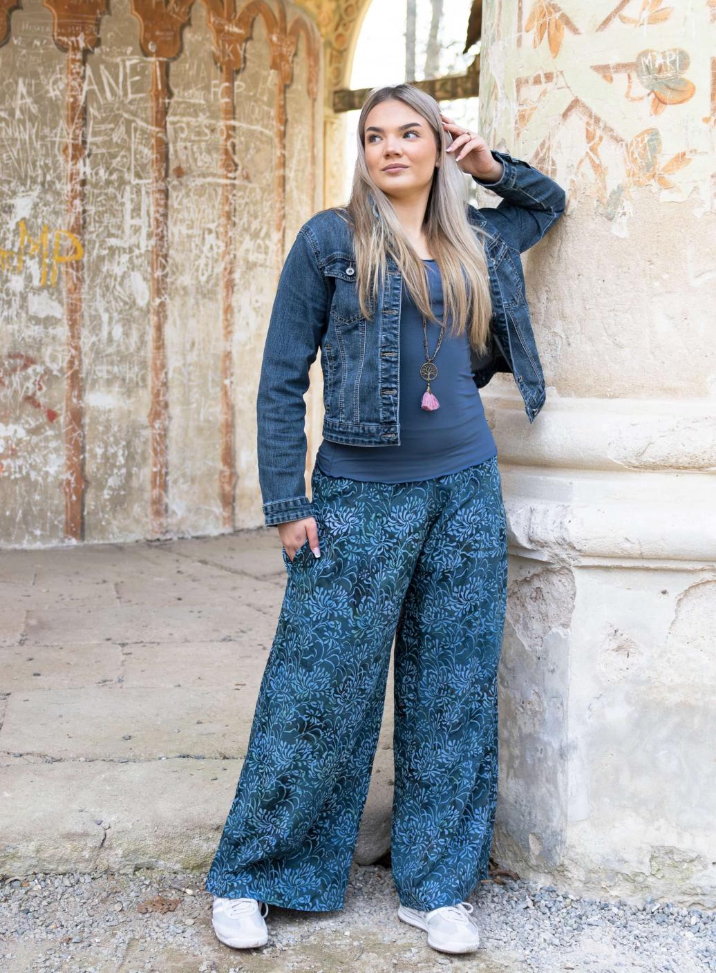 Kalhoty Zina Blue | PachaMama.cz