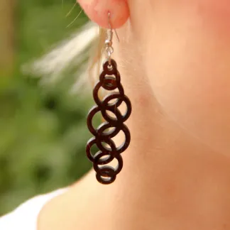 Luxusní kokosové náušnice 