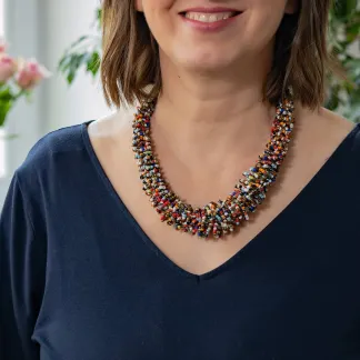 Náhrdelník Diana, korálkový, luxusní, barevný | PachaMama.cz