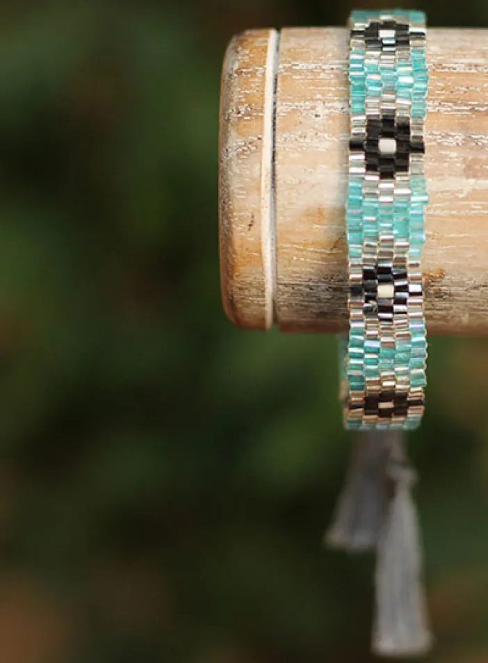 Luxusní korálkový náramek se vzorem | PachaMama.cz