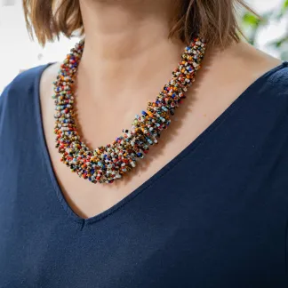 Náhrdelník Diana, korálkový, luxusní, barevný | PachaMama.cz