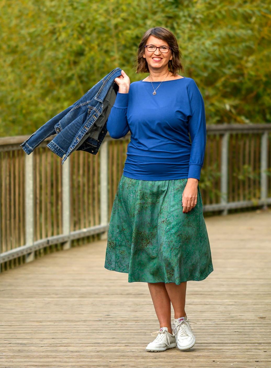 Sukně midi Green Tea | PachaMama.cz