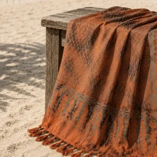 Sarong oranžovo hnědý | PachaMama.cz