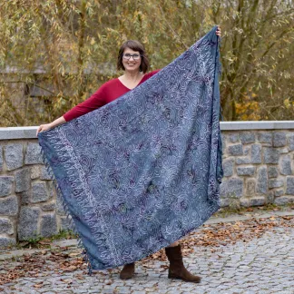 Sarong šedomodrý | PachaMama.cz