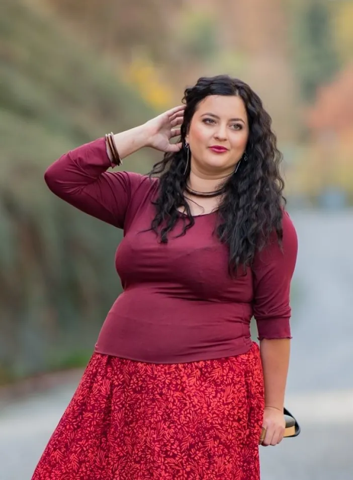 Triko Keira "Maroon" | PachaMama.cz