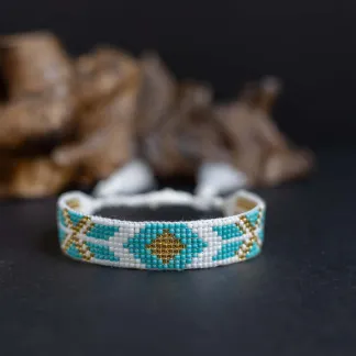 Luxusní náramek z japonských korálků miyuki  | PachaMama.cz