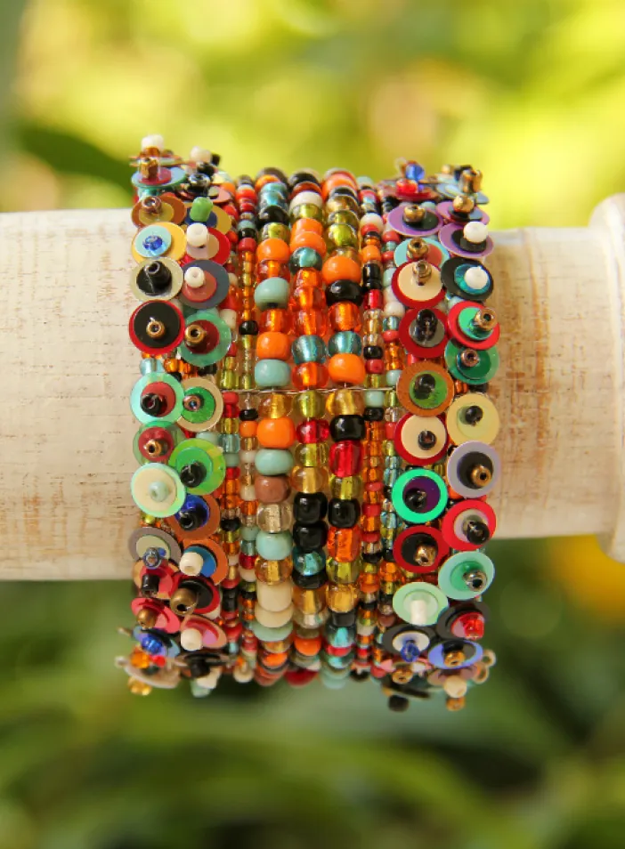 Korálkový náramek, barevný koktejl | PachaMama.cz