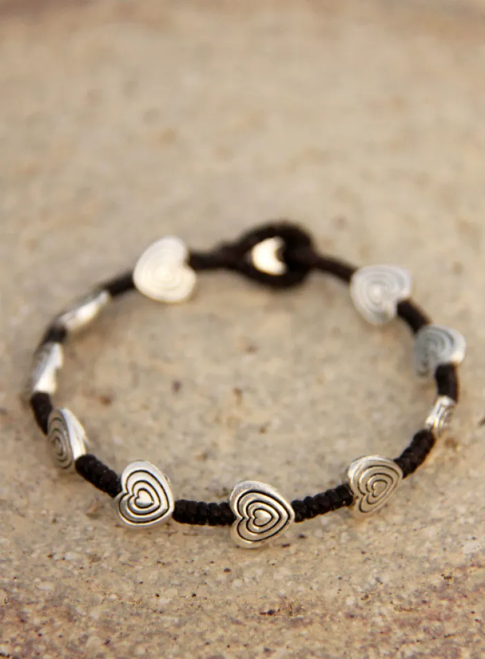 Náramek s kovovými korálky | PachaMama.cz