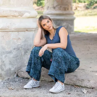 Kalhoty Zina Blue | PachaMama.cz